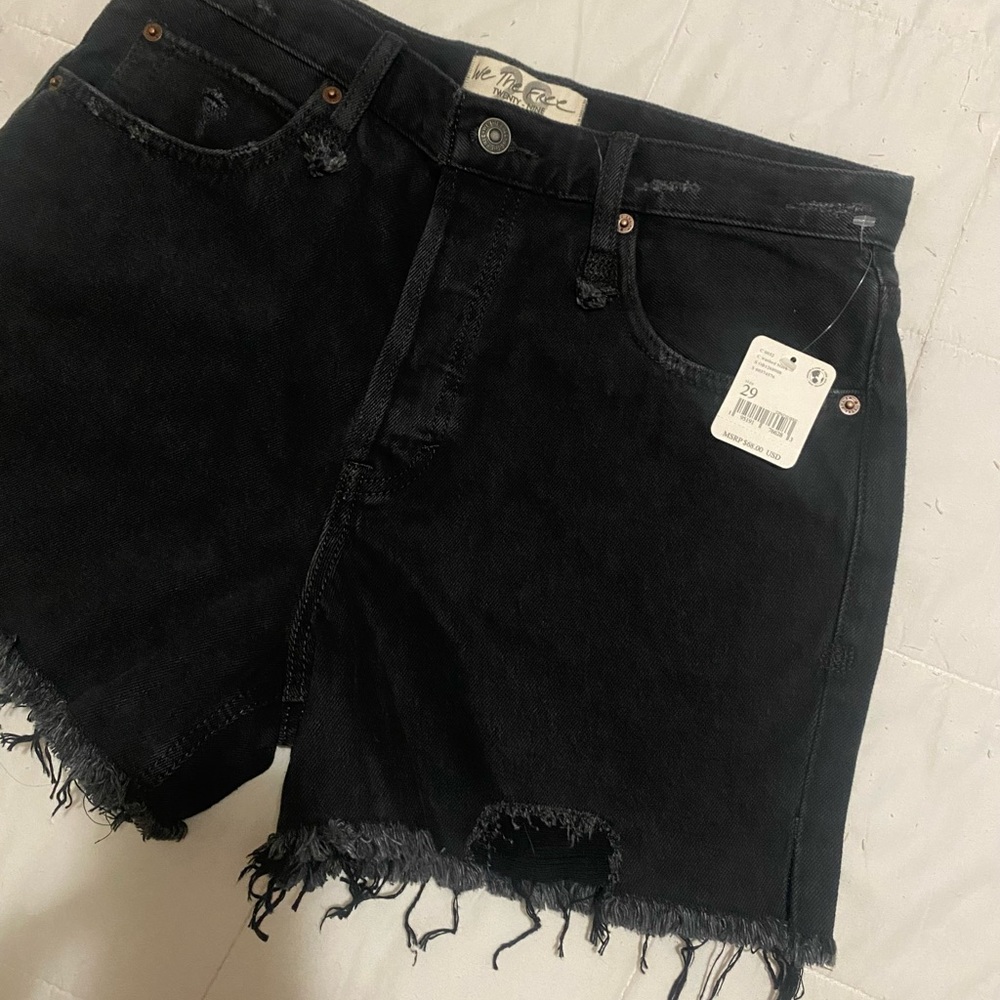 Free People denim shorts